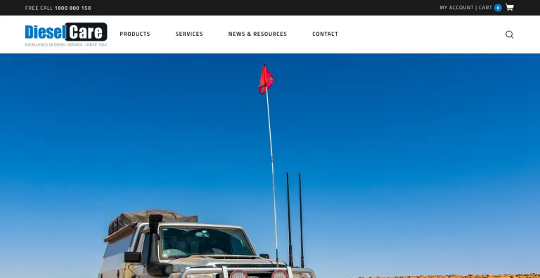 Diesel Care Australia eCommerce store — live site