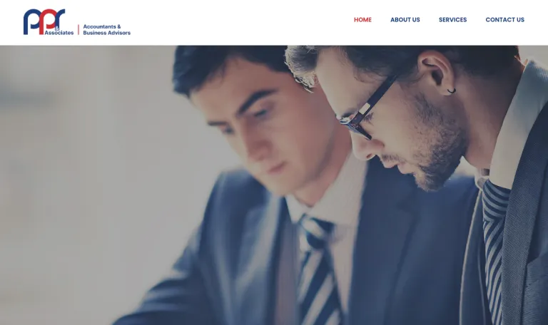 PPR & Associates accountants website — live site