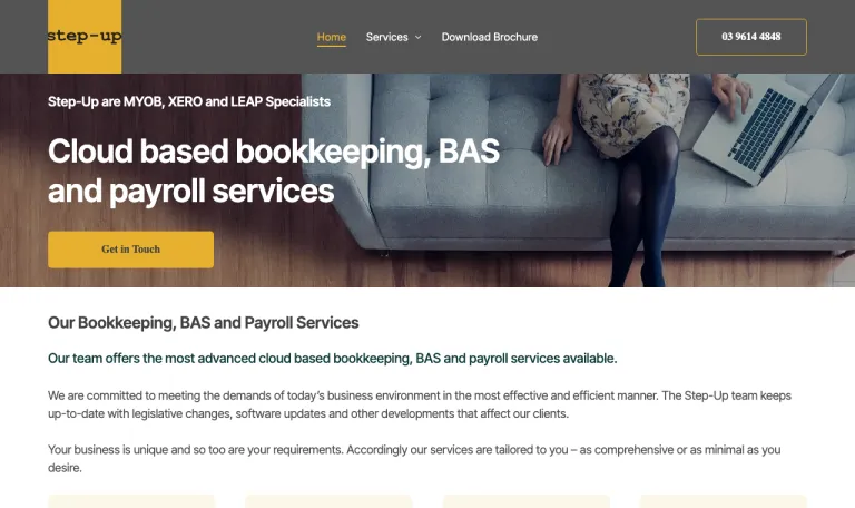Step-Up: website care, hosting & Microsoft 365 under one roof