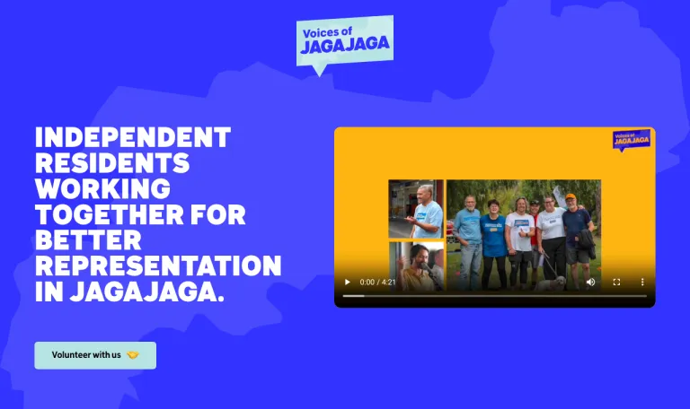Voices of Jagajaga community website — live at voicesofjagajaga.com